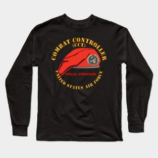 Combat Control Team Badge w Red Beret - SOF - USAF X 300 Long Sleeve T-Shirt